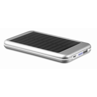 Powerbank solar 4000 mAh de aluminio publicitario